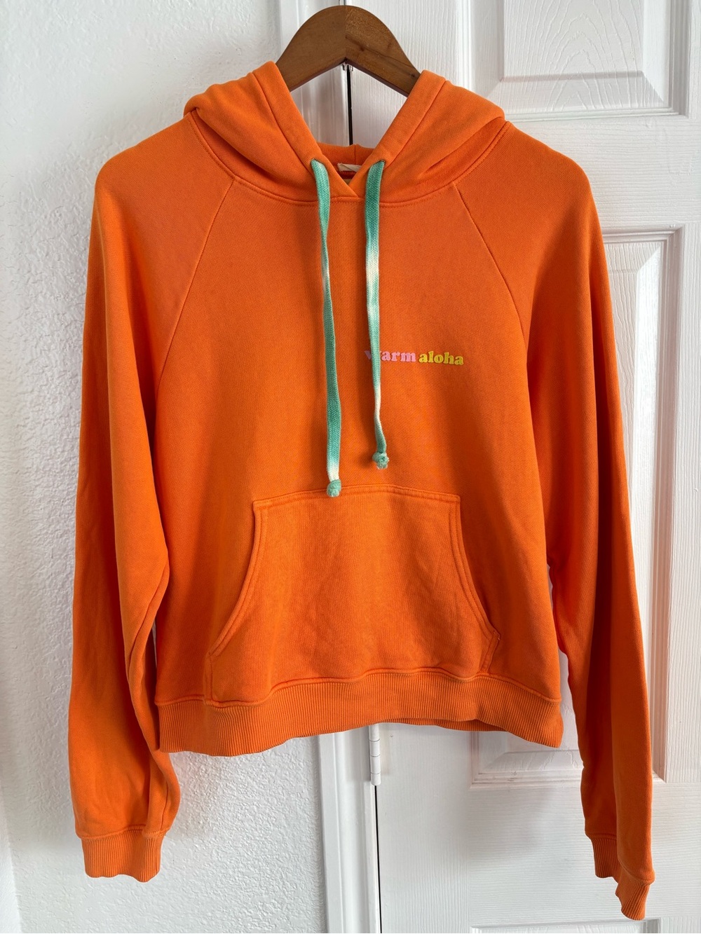A Warm Aloha Tie Dye Orange‎ Hoodie Size M
